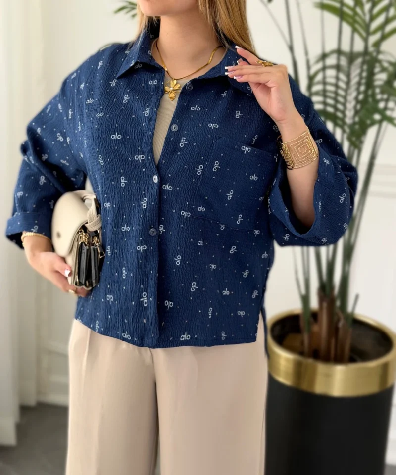 شومیز زنانه راحت با جنس ینزی
