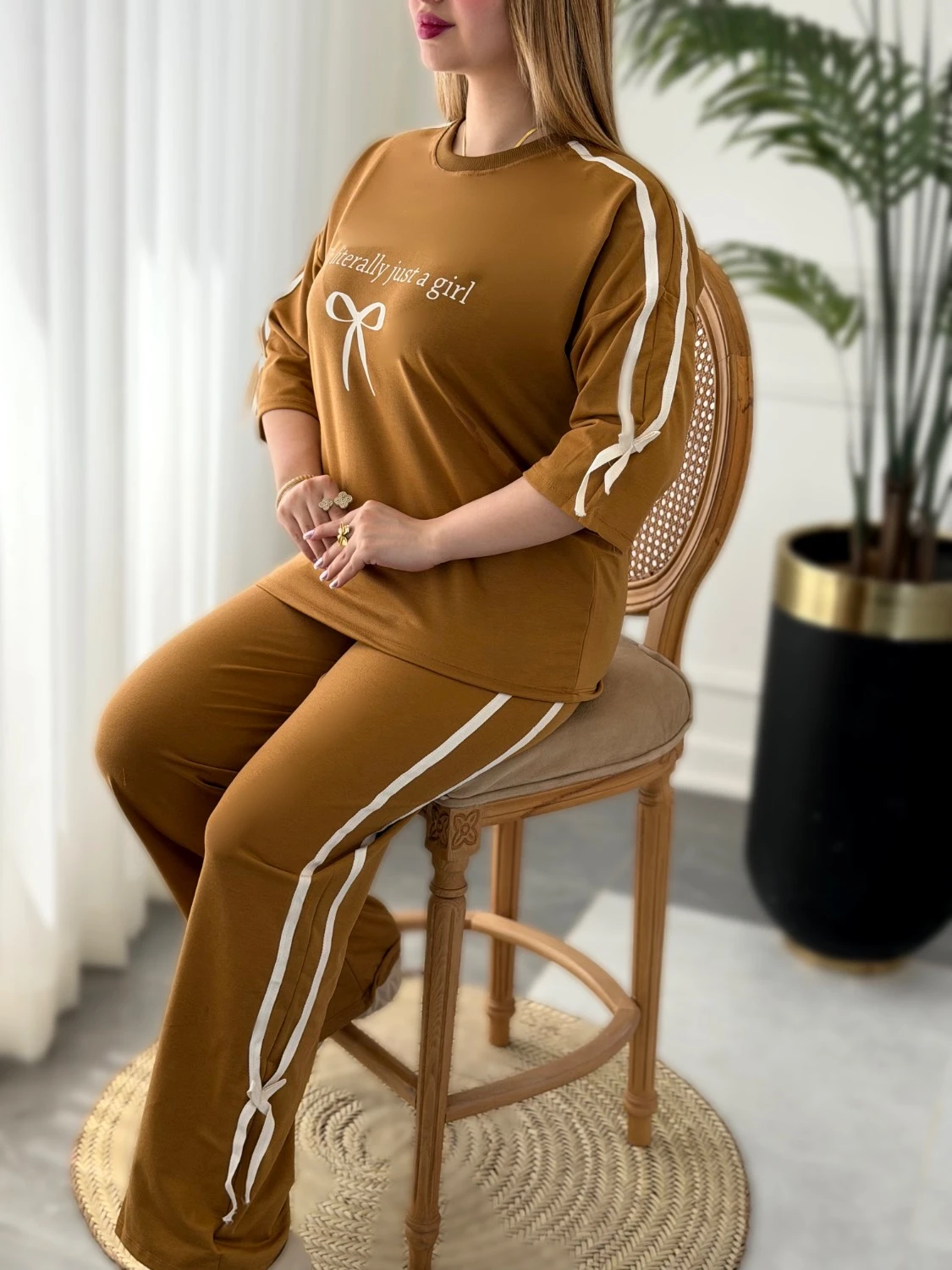 ست راحتی زنانه قد شلوار ۱۰۲