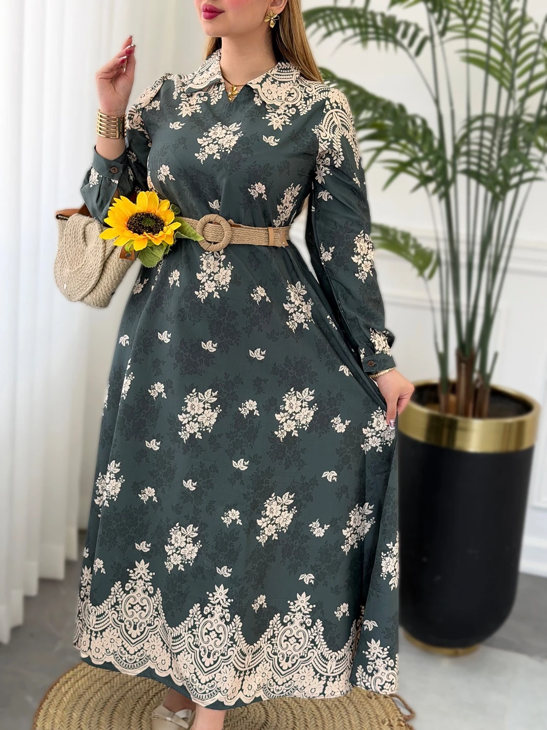 پیراهن زنانه بلند شیک و ساده
