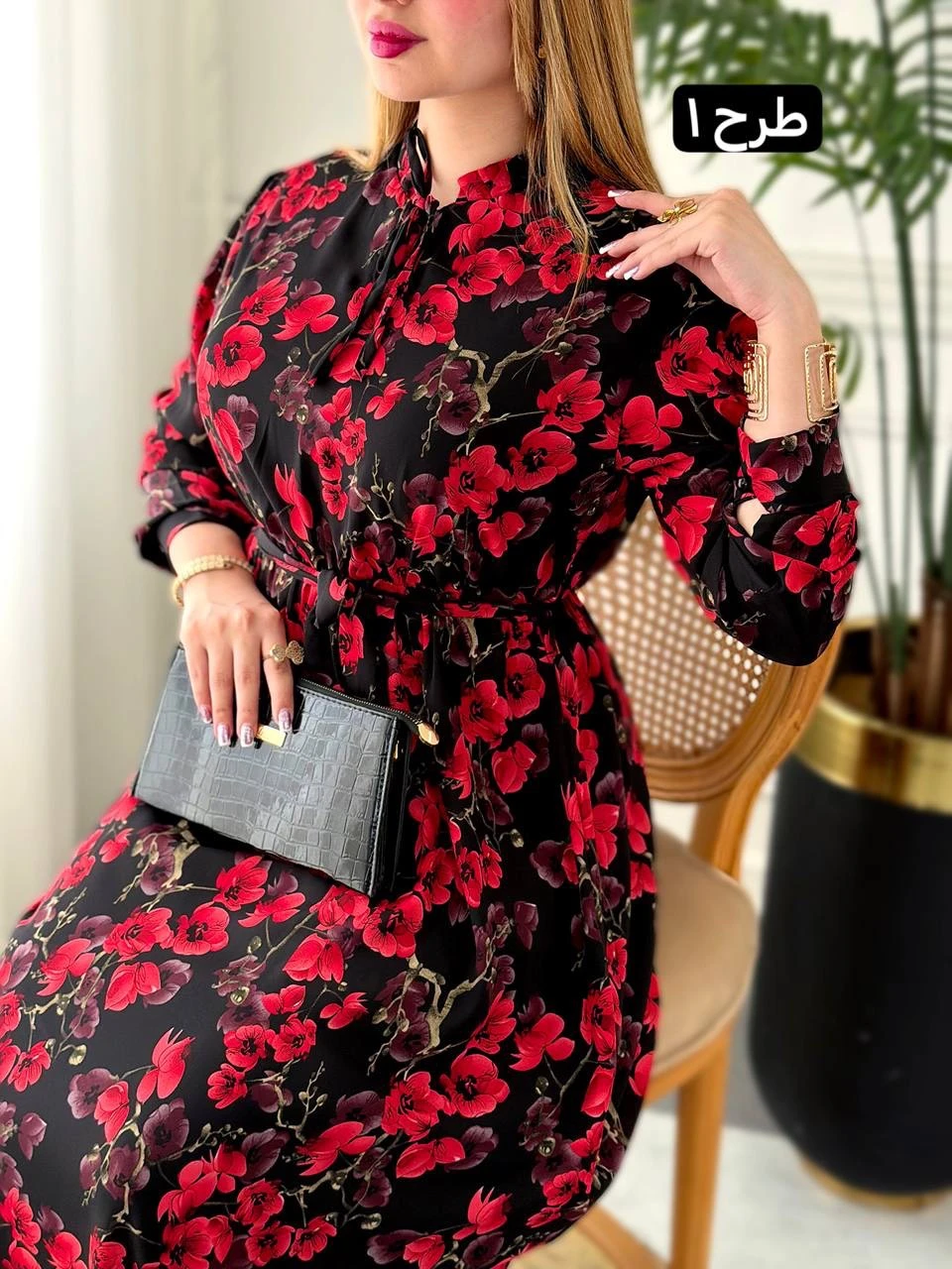 پیراهن حریر زنانه آستردار مدل نلا