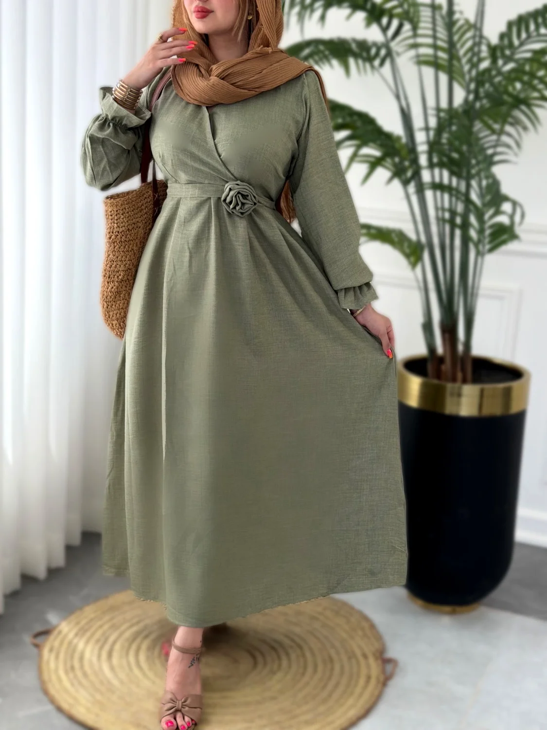 پیراهن روزمره طلا 0403 - Image 8