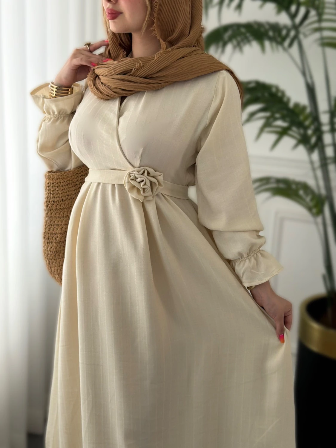 پیراهن روزمره طلا 0403 - Image 6