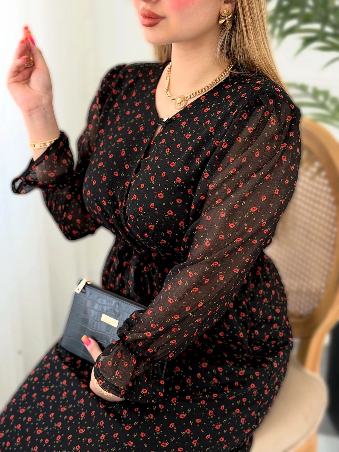 پیراهن روزمره گلناز 0421 - Image 12