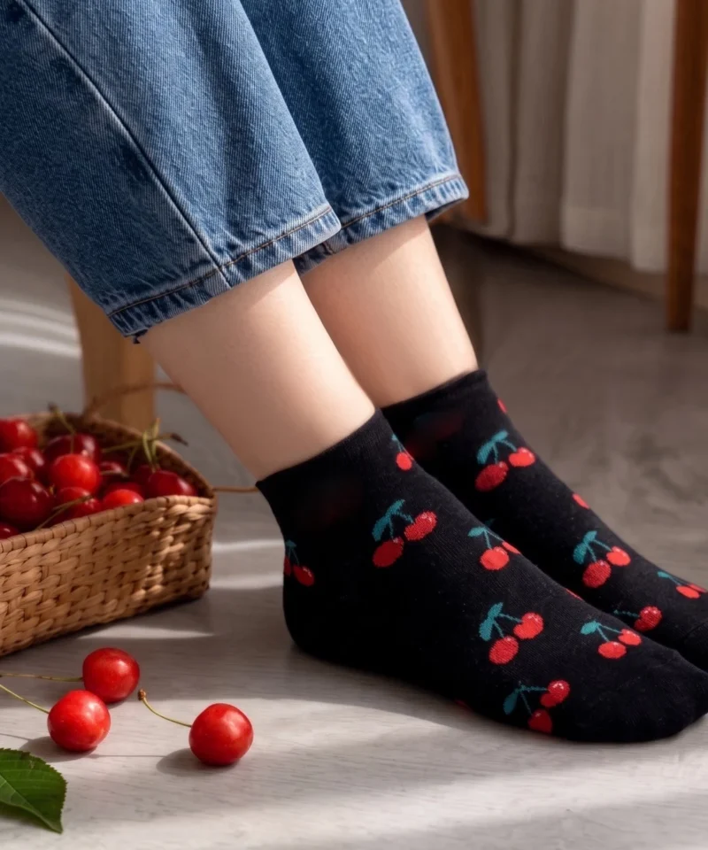 جوراب ساق کوتاه گیلاس 0665