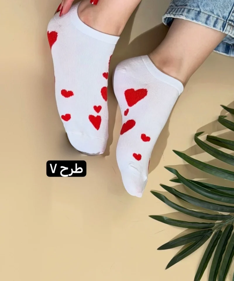 جوراب ساق کوتاه هانا 0669 - طرح 07