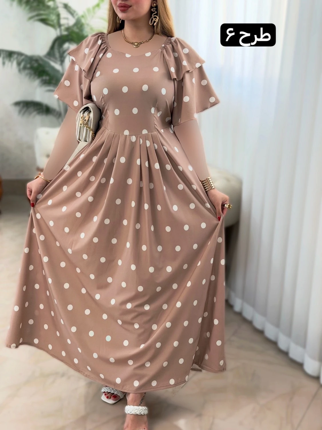 پیراهن خال خالی 0660 - Image 5