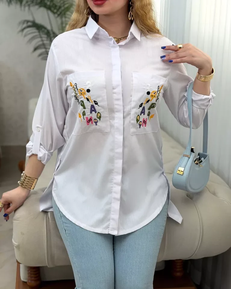 شومیز لینن مانتویی حروف