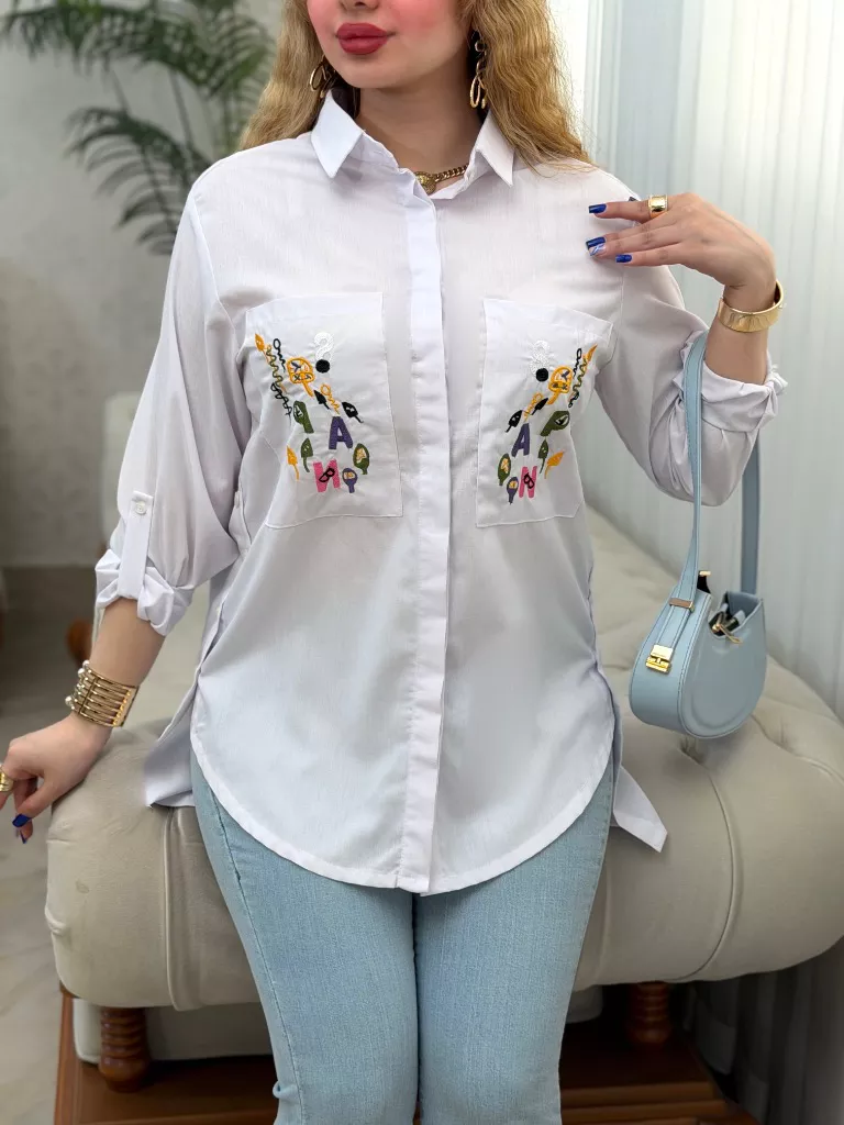 شومیز لینن مانتویی حروف