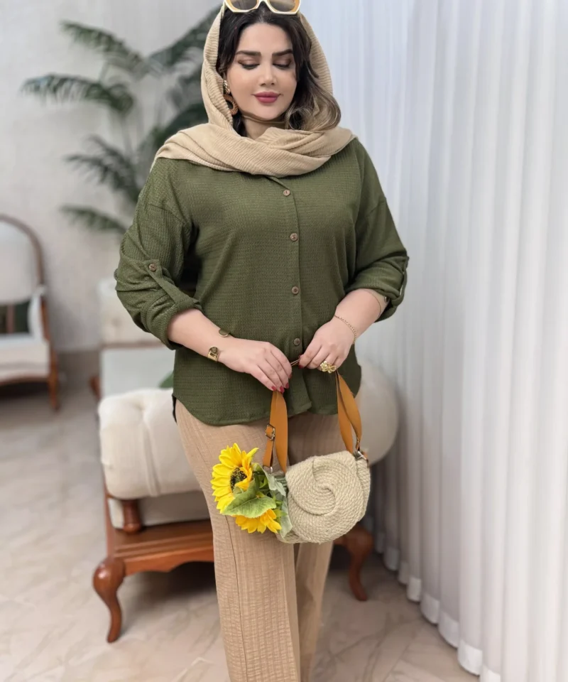 شومیز مراکشی رایا - سبز