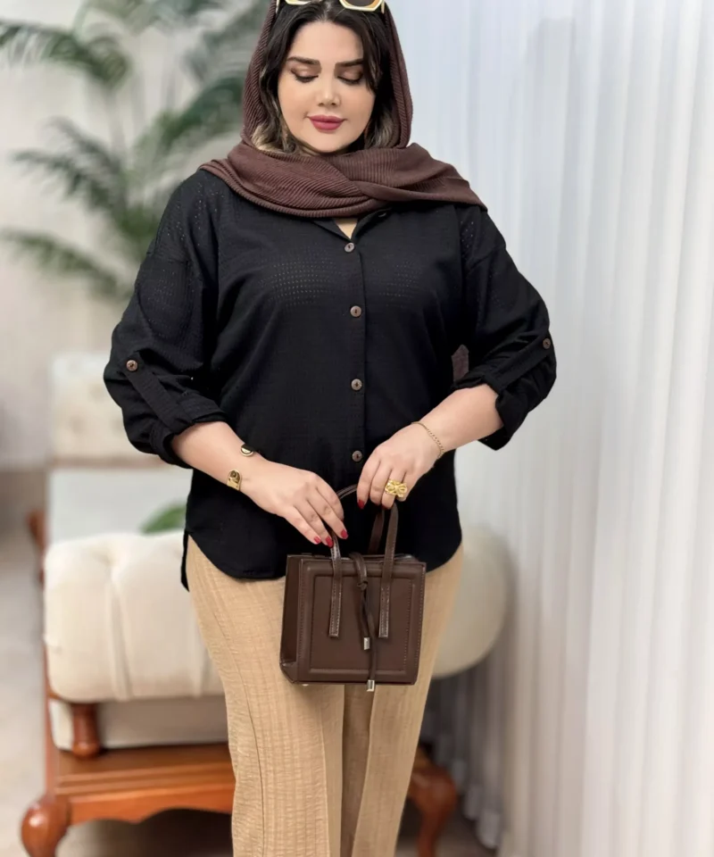 شومیز مراکشی رایا - مشکی