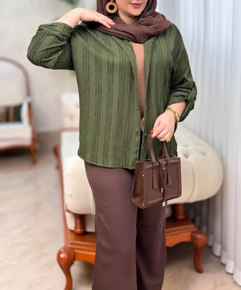 شومیز مراکشی دیانا - سبز