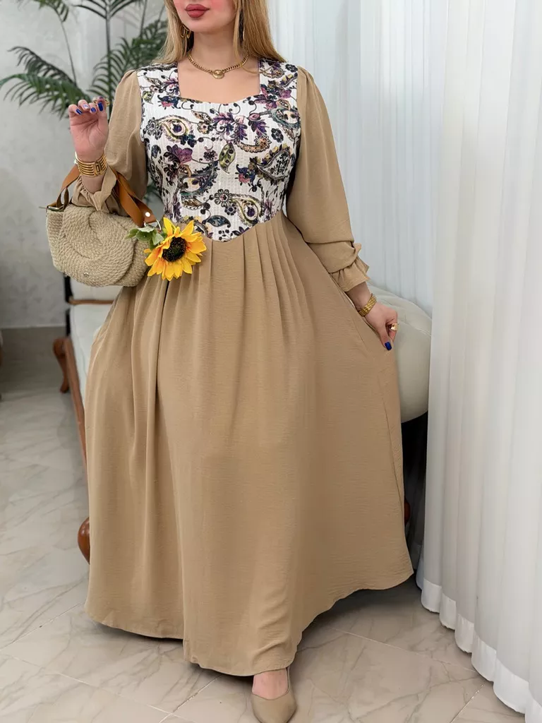 پیراهن ابرو بادی سوزن دوزی پروانه - کرم