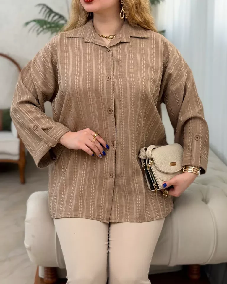 شومیز سوفیا کوک دوزی - نسکافه ای