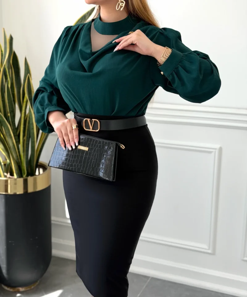 شومیز پناه زنانه جنس الیزه