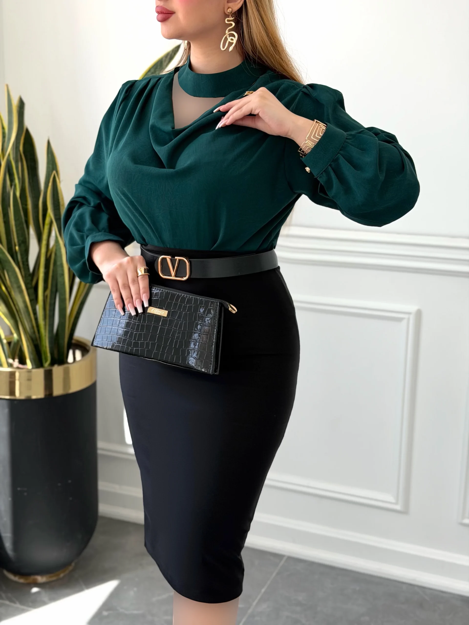 شومیز پناه زنانه جنس الیزه