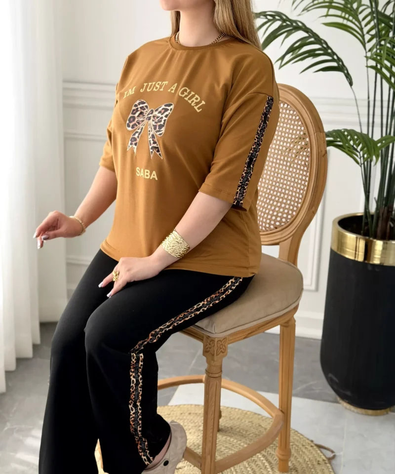ست خانگی نیکا زنانه پنبه گلدوزی