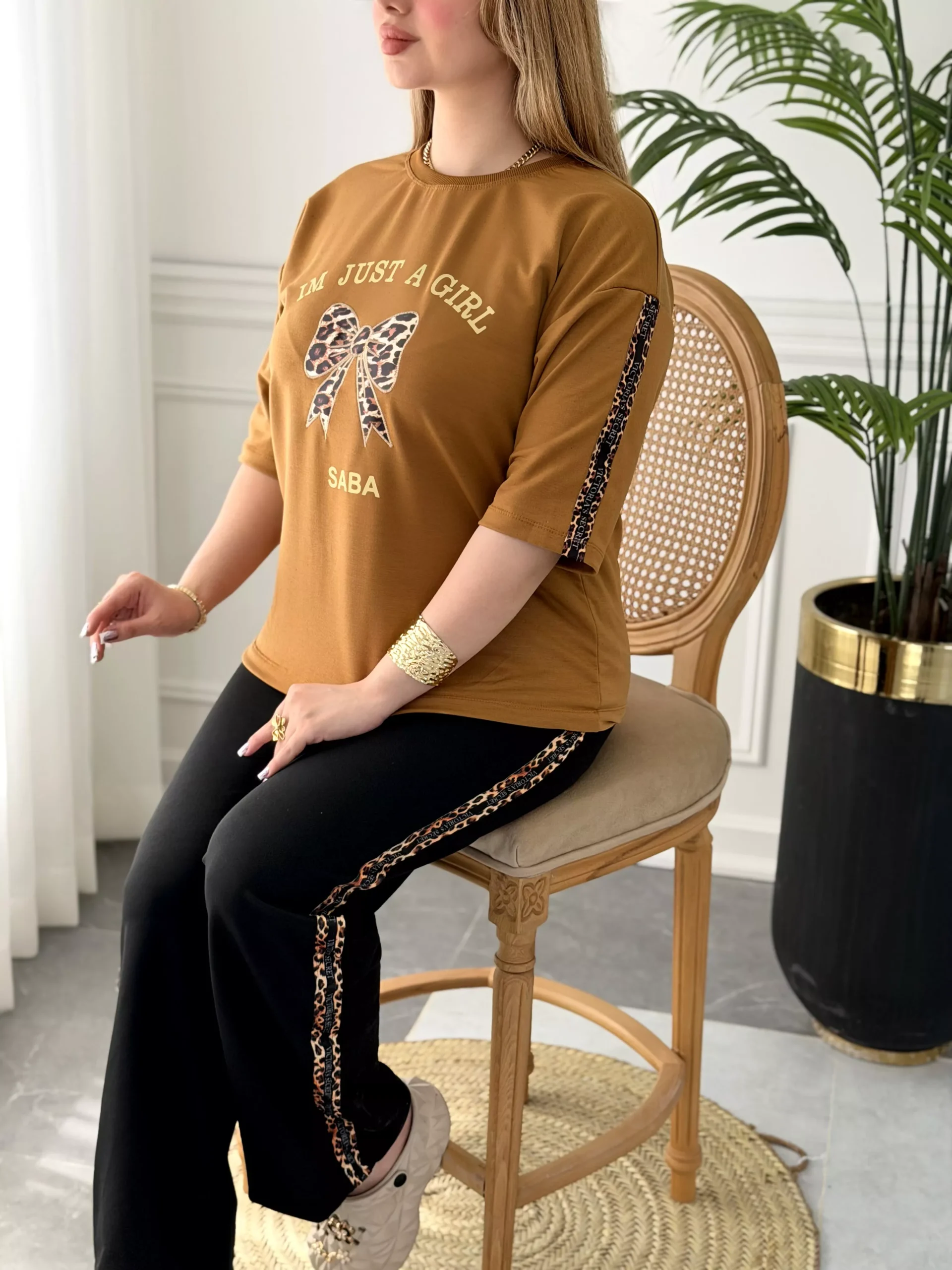 ست خانگی نیکا زنانه پنبه گلدوزی