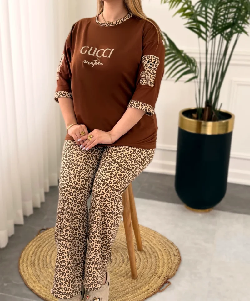 عکس ست خانگی گوچی پنبه گلدوزی