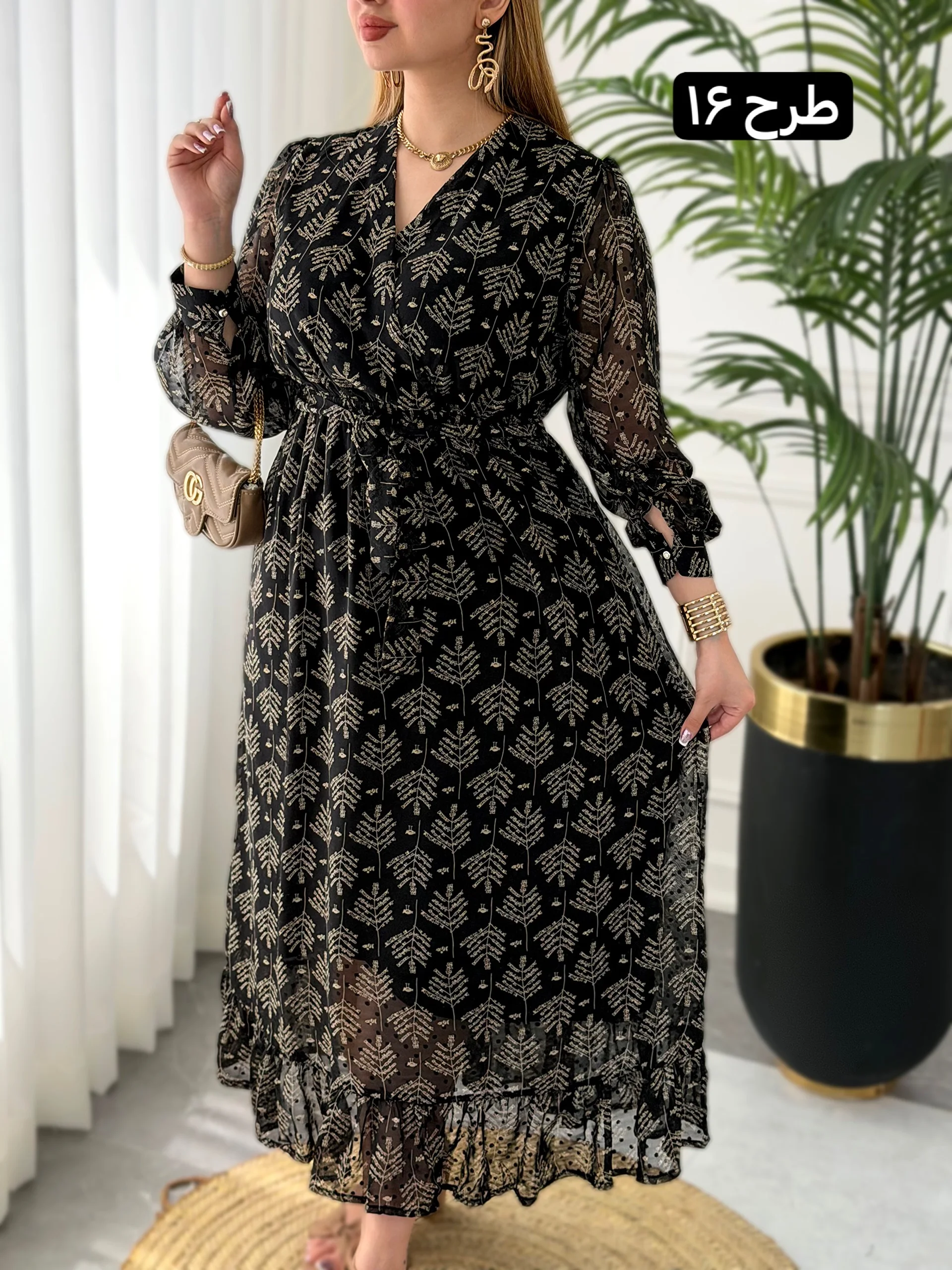 پیراهن روزمره مهتاب - طرح 16