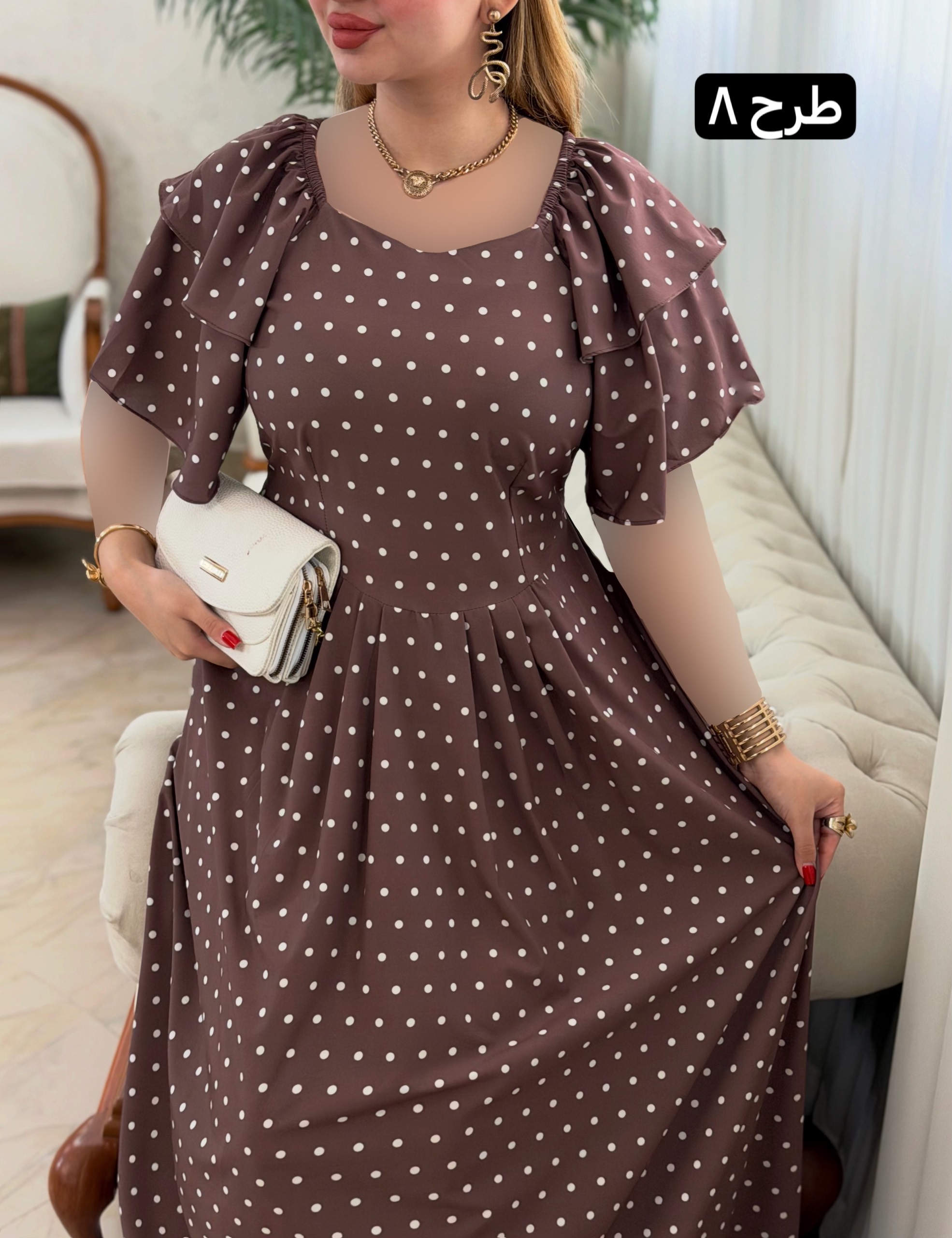 پیراهن خال خالی 0660 - Image 8